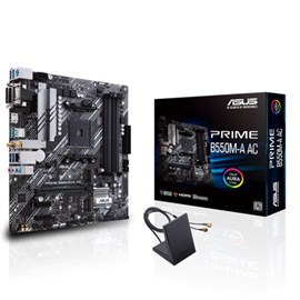 PLACA MÃE ASUS PRIME B550M-A AC, AMD AM4, MATX, DDR4 - PRIME B550M-A AC