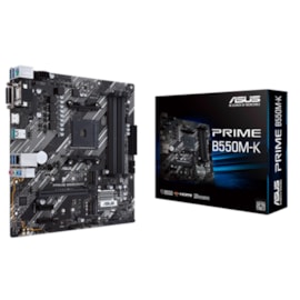 Placa Mãe Asus Prime B550M-K Ddr4 Am4 M.2 Nvme Hdmi Display Port Vga Usb 3.0 90Mb14V0-M0Eay0