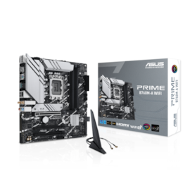 Placa Mãe Asus Prime B760m-a Wifi Lga1700 M.2 Pcie 4.0 Ddr5 Hdmi 2.5gb Wi-fi 6 Displayport 90mb1el0-