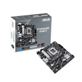 Placa Mãe Asus Prime B760m-k Ddr5 Lga 1700 Matx M.2 Nvme Hdmi Vga 90mb1fi0-m1eay0