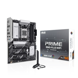 Placa Mãe Asus Prime B840-Plus Wifi Ddr5 Am5 Atx M.2 Nvme Hdmi Display Port Usb Tipo C 90Mb1Iz0-M0Eay0