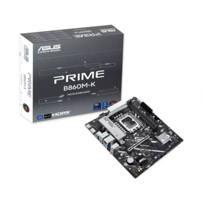 Placa Mãe Asus Prime B860m-K Ddr5 Lga 1851 Matx M.2 Nvme Hdmi Display Port Usb Tipo C 90mb1jt0-m0eay0