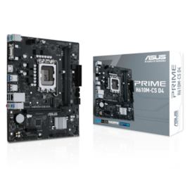 Placa Mãe Asus Prime H610m-cs D4 Ddr4 Lga 1700 Matx M.2 Nvme Vga Hdmi 90mb1b60-c1bay0