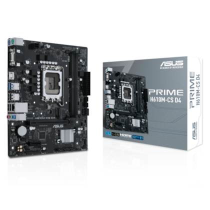 Placa Mãe Asus Prime H610m-cs D4 Ddr4 Lga 1700 Matx M.2 Nvme Vga Hdmi 90mb1b60-c1bay0