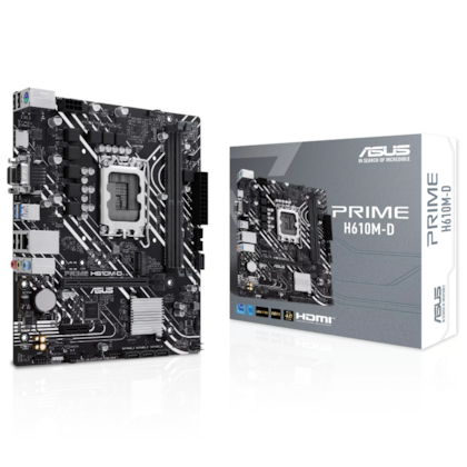 Placa Mãe Asus Prime H610m-d Ddr5 Lga 1700 M.2 Vga Hdmi 90mb1g80-m0eay0