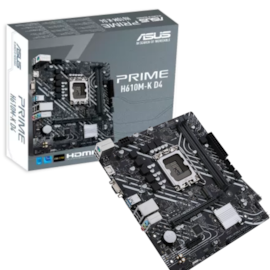Placa Mãe Asus Prime H610m-k D4 Ddr4 Lga 1700 Matx M.2 Hdmi Vga Usb 3.2 90mb1a10-m0eay0