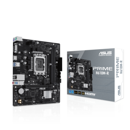 Placa Mãe Asus Prime H610M-R Ddr5 Lga 1700 Matx M.2 Nvme Hdmi Display Port Vga Usb 3.0 90Mb1Gl0-M0Eay0