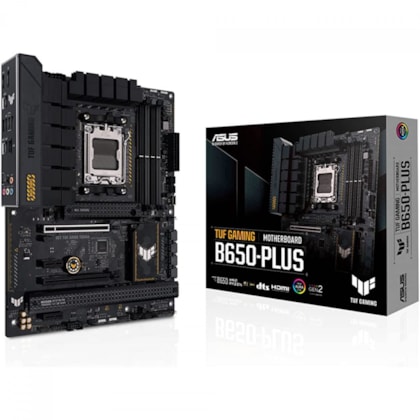 Placa Mãe Asus Tuf Gaming B650-Plus Ddr5 Am5 Atx Hdmi Dispay Port Usb Tipo C 90Mb1By0-M0Eay