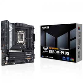 Placa Mãe Asus Tuf Gaming B860m-plus Ddr5 Lga 1851 Matx M.2 Usb 3.2 Display Port 90mb1jw0-m0eay0