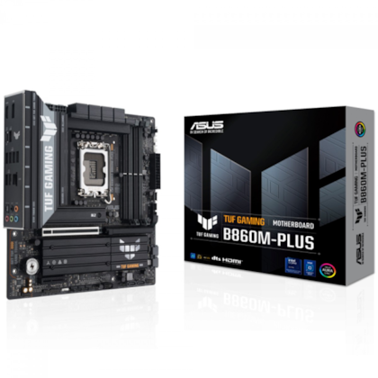 Placa Mãe Asus Tuf Gaming B860m-plus Ddr5 Lga 1851 Matx M.2 Usb 3.2 Display Port 90mb1jw0-m0eay0