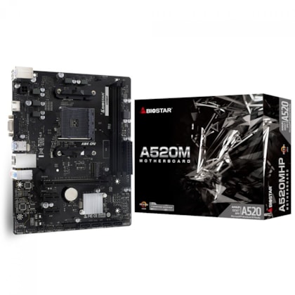 Placa Mãe Biostar A520m Ddr4 Am4 Matx M.2 Hdmi A520mhp Ver 6.0