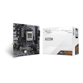 Placa Mãe Biostar A620A Ddr5 Am5 Matx M.2 Hdmi Display Port Usb 3.2 A620Ms-E Ver 6.0