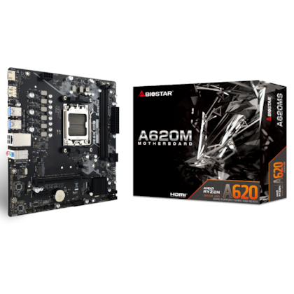 Placa Mãe Biostar A620m Ddr5 Am5 Matx M.2 Vga Hdmi A620ms Ver 6.0
