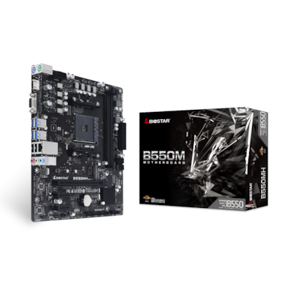 Placa Mãe Biostar B550m Ddr4 Am4 Matx M.2 B550mh 3.0 Ver 6.0