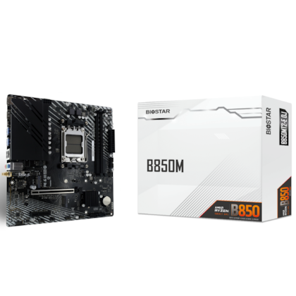 Placa Mãe Biostar B850m Ddr5 Am5 Matx M.2 Hdmi Display Port B850mt2-e dj Ver 6.1