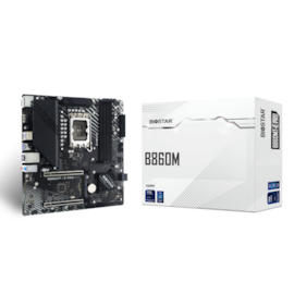 Placa Mãe Biostar B860M Ddr5 Lga 1851 Matx M.2 Nvme Hdmi Display Port Usb Tipo C B860Mt-E Pro Ver 6.1