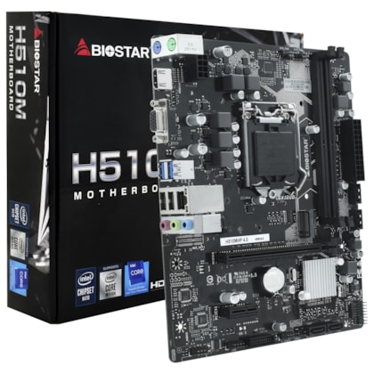 Placa Mãe Biostar H510m Ddr4 Lga 1200 M.2 Hdmi H510mhp 4.0 Ver 6.0