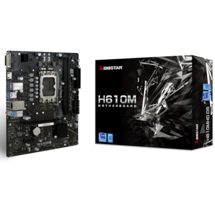 Placa Mãe Biostar H610m Ddr5 Lga 1700 Matx Hdmi Dvi Usb 3.0 H610mhd D5 Ver 6.3