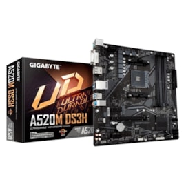 PLACA MÃE GIGABYTE A520M DS3H AMD M.2 DDR4 Rev 1.3