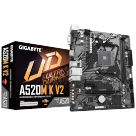 Placa Mãe Gigabyte A520m K V2 Am4 Micro Atx Ddr4 Rev 1.0