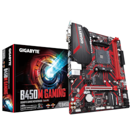 PLACA MÃE GIGABYTE B450M GAMING 1.0 AMD DDR4 MATX HDMI