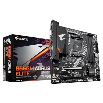 Placa Mãe Gigabyte B550m Aorus Elite Am4 Micro Atx Ddr4 Rev 1.3