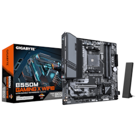 Placa Mãe Gigabyte B550m Gaming X Wifi6 Am4 Ddr4 Matx M.2 Nvme Hdmi Dvi Rev 1.0