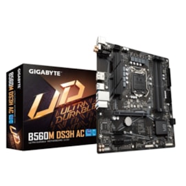 PLACA MÃE GIGABYTE B560M DS3H AC DDR4 M.2 LGA1200 WI-FI