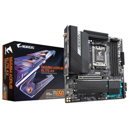 Placa Mãe Gigabyte B650m Aorus Elite Ax Ddr5 Am5 Wifi 6e Rev 1.3