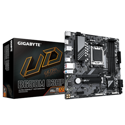 Placa Mãe Gigabyte B650m D3hp Ddr5 Am5 Matx M.2 Nvme Hdmi Display Port Rev 1.0