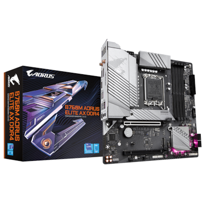 Placa Mãe Gigabyte B760m Aorus Elite Ax Ddr4 Lga 1700 Wifi Matx M.2 Nvme Hdmi Display Port Rev 1.2