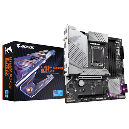 Placa Mãe Gigabyte B760m Aorus Elite Ax Wifi Ddr5 Lga 1700 Matx M.2 Nvme Hdmi Displayport Rev 1.3