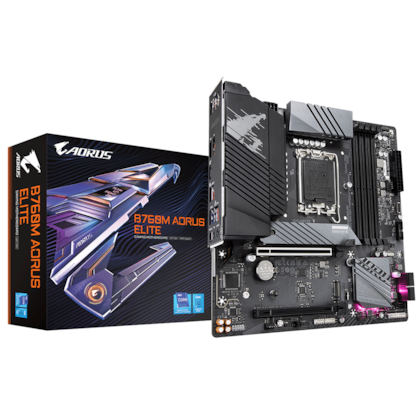 Placa Mae Gigabyte B760m Aorus Elite Ddr5 Lga 1700 Matx M.2 Nvme Hdmi Displayport Rev 1.0