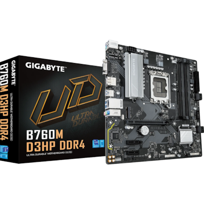 Placa Mãe Gigabyte B760M D3Hp Ddr4 Lga 1700 Matx M.2 Nvme Display Port Hdmi Usb 3.2 Rev 1.0
