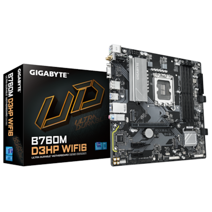 Placa Mãe Gigabyte B760m D3hp Wifi 6 Ddr5 Lga 1700 Matx M.2 Nvme Hdmi Display Port Rev 1.0