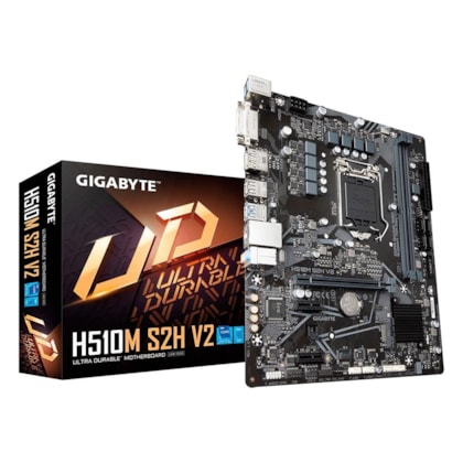 PLACA MÃE GIGABYTE H510M S2H V2 LGA1200 MATX DDR4 Rev 1.3