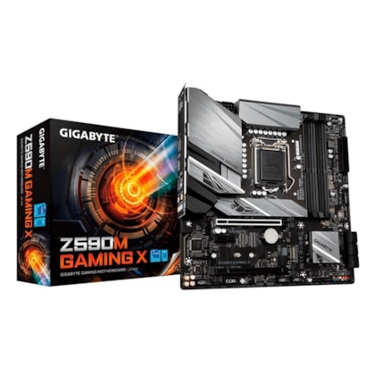 PLACA MÃE GIGABYTE Z590M GAMING X DDR4 M.2 LGA1200