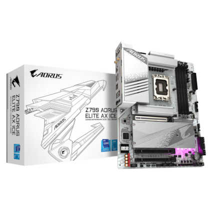 Placa Mae Gigabyte Z790 Aorus Elite Ax Ice Ddr5 Lga 1700 Wifi Atx M.2 Nvme Hdmi Display Port Rev 1.0