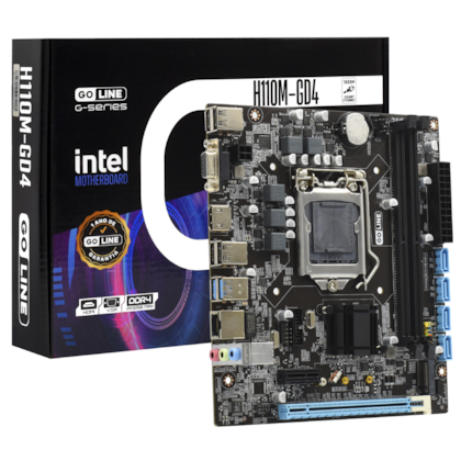 Placa Mãe Goline Gl-h110m-gd4 Lga 1151 M.2 Ddr4 Hdmi Vga