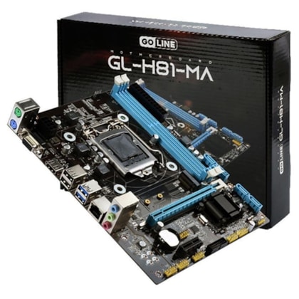 PLACA MÃE GOLINE GL-H81-MA DDR3 LGA1150