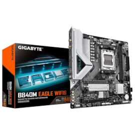 Placa Mãe Gygabite B840m Eagle Wifi6 Ddr5 Am5 Matx M.2 Nvme Hdmi Display Port Rev 1.0
