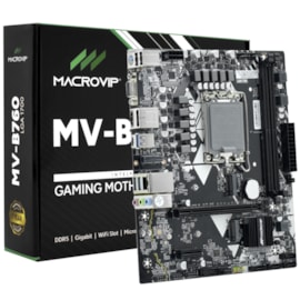 Placa Mãe Macrovip B760 Ddr5 Lga 1700 Matx M.2 Display Port Hdmi Usb 3.0 Mv-b760