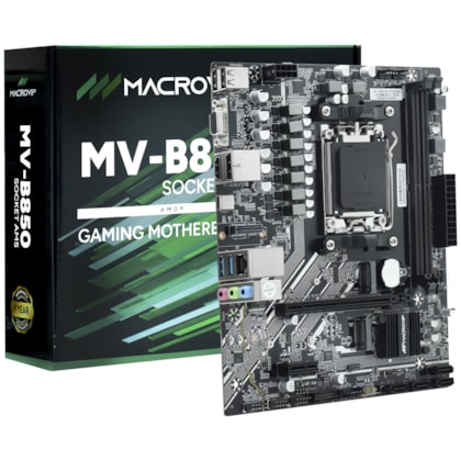 Placa Mãe Macrovip B850 Ddr5 Am5 Matx M.2 Display Port Hdmi Usb 3.0 Mv-b850