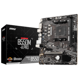 Placa Mãe Msi B550m-a Pro Ddr4 Am4 Matx Hdmi Dvi M.2 Usb 3.2 911-7c96-043