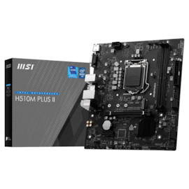 Placa Mãe Msi H510M Plus Ii Ddr4 Lga 1200 Matx M.2 Nvme Vga Hdmi Usb 3.0 911-7E05-018