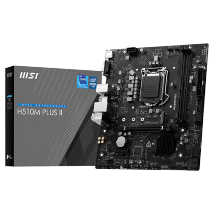 Placa Mãe Msi H510M Plus Ii Ddr4 Lga 1200 Matx M.2 Nvme Vga Hdmi Usb 3.0 911-7E05-018