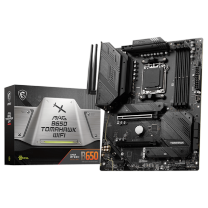 Placa Mãe Msi Mag B650 Tomahawk Wifi Ddr5 Am5 Atx M.2 Nvme Hdmi Display Port 911-7d75-010