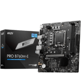 Placa Mãe Msi Pro B760m-e Ddr5 Lga 1700 Matx Vga Hdmi M.2 Usb 3.2 911-7d48-048