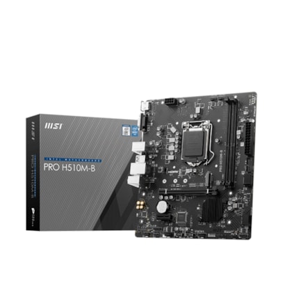Placa Mãe Msi Pro H510m-b Lga 1200 Ddr4 Matx M.2 Vga Hdmi 911-7e05-010