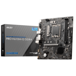Placa Mae Msi Pro H610m-g Ddr4 Lga1700 Matx M.2 Vga Hdmi Displayport 911-7d46-013